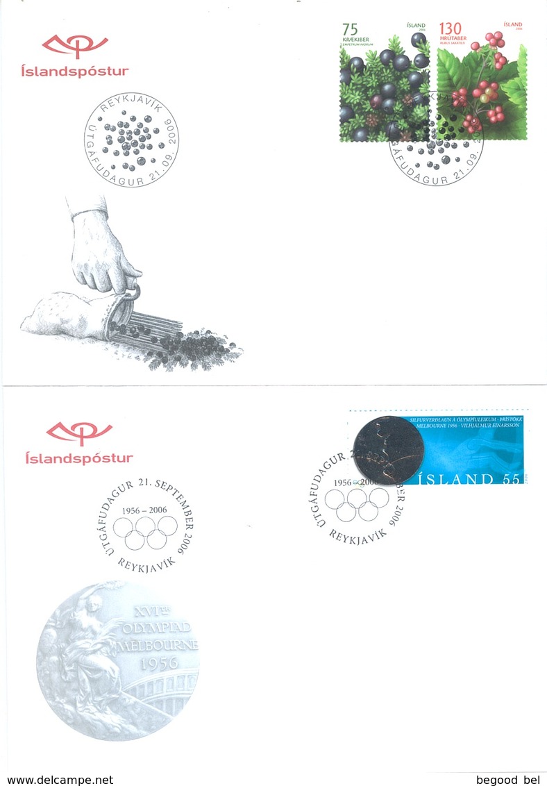 ISLAND  - FDC - YEAR 2006 COMPLETE SET 17 FDC's - Lot 17766 - QUOTATION  MICHEL 94.00 EUR