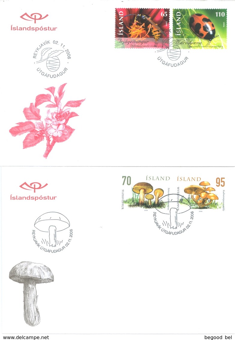 ISLAND  - FDC - YEAR 2006 COMPLETE SET 17 FDC's - Lot 17766 - QUOTATION  MICHEL 94.00 EUR