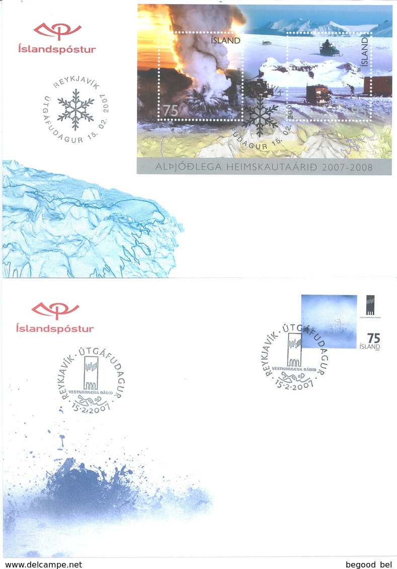 ISLAND  - FDC - YEAR 2007 COMPLETE SET 20 FDC's - Lot 17767 - QUOTATION  MICHEL 85.00 EUR - Collections, Lots & Séries