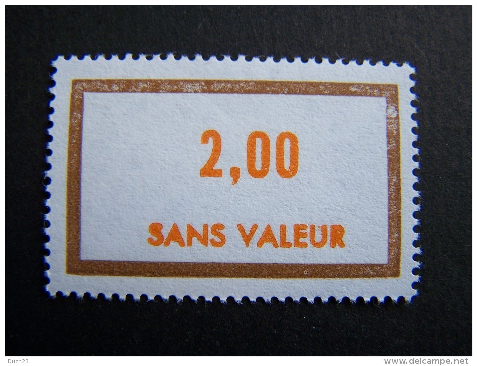 FICTIFS NEUF ** N°F202 SANS CHARNIERE (FICTIF F 202) - Fictifs