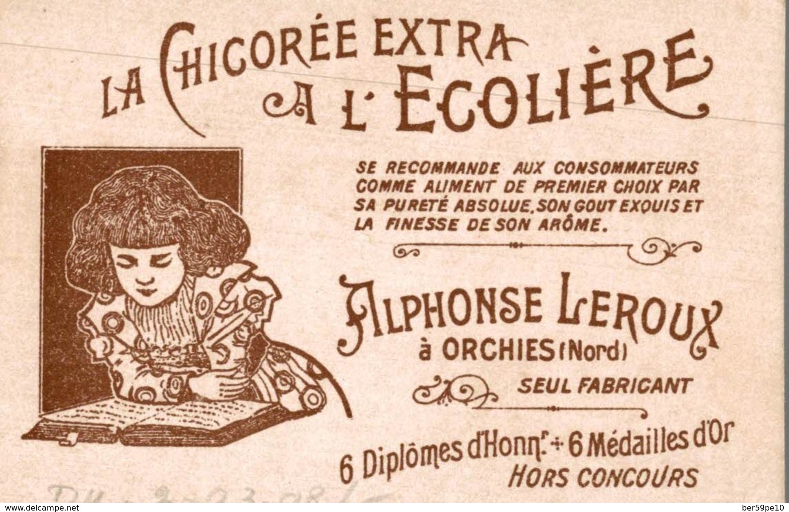 CHROMO  LA CHICOREE EXTRA A L'ECOLIERE A. LEROUX  ORCHIES  LES JOUEURS DE VIOLON - Otros & Sin Clasificación