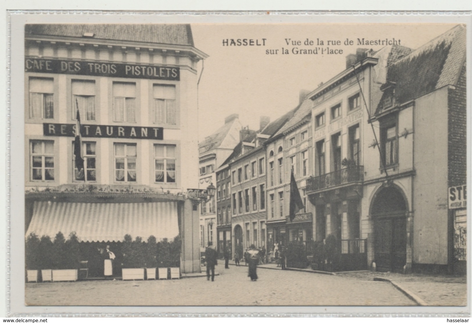 Hasselt - Vue De La Rue De Maestricht Sur La Grand'Place - Hasselt