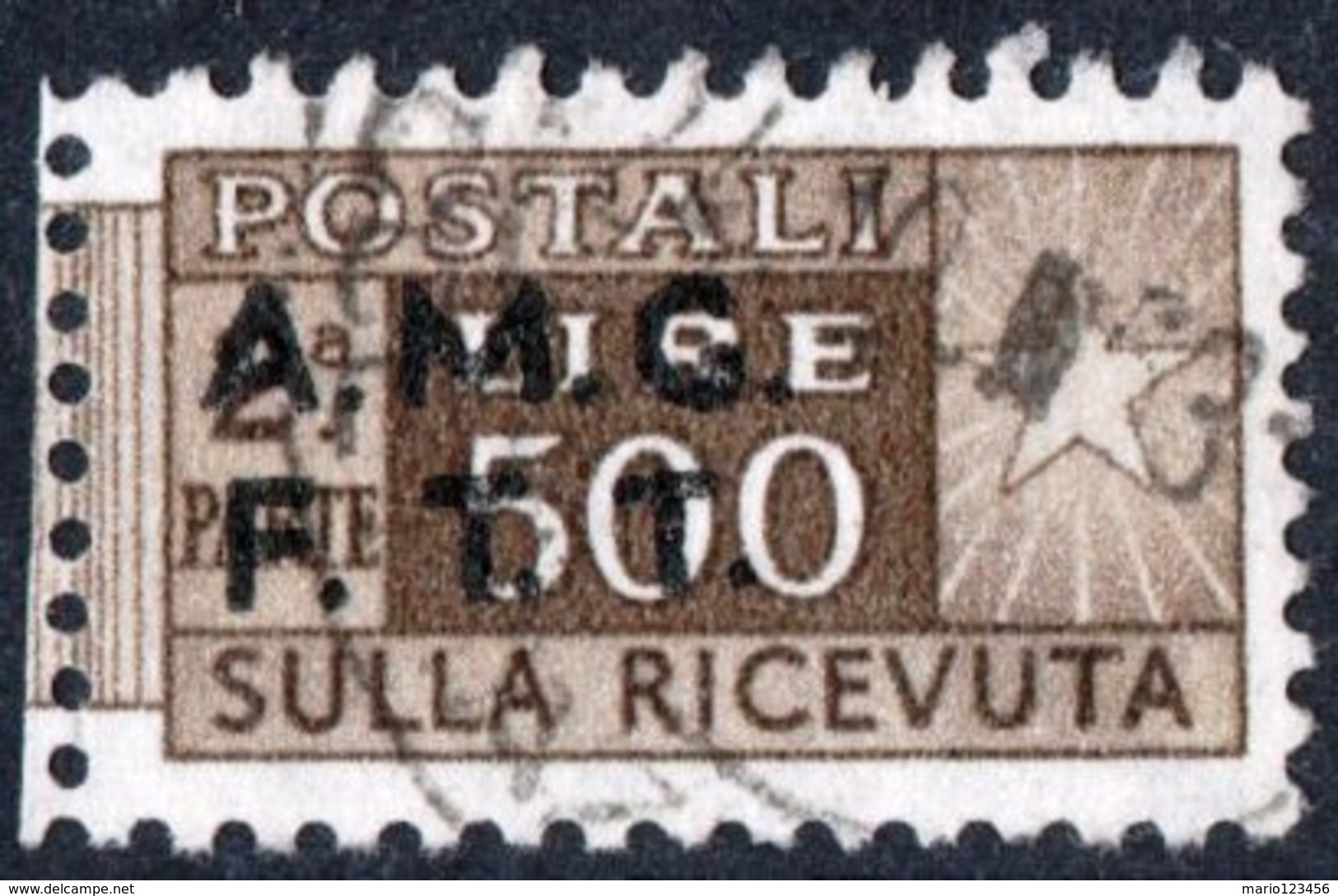 TRIESTE, ZONA A, ITALIA, ITALY, PACCHI POSTALI, PARCEL POST, 1948, FRANCOBOLLO USATO Michel PK12   Scott Q8 - Postal And Consigned Parcels