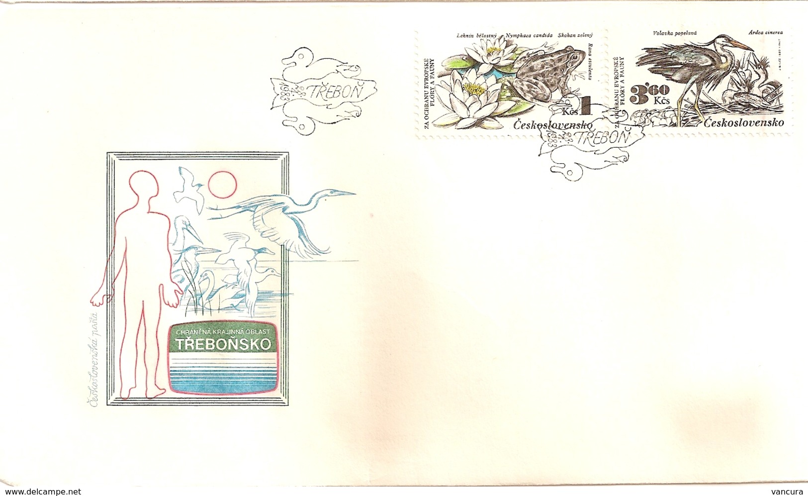 FDC 2587-93 Czechoslovakia Nature Protection Butterfly, Frog, Crossbill, Heron, Lynx, Deer 1983 - Andere & Zonder Classificatie