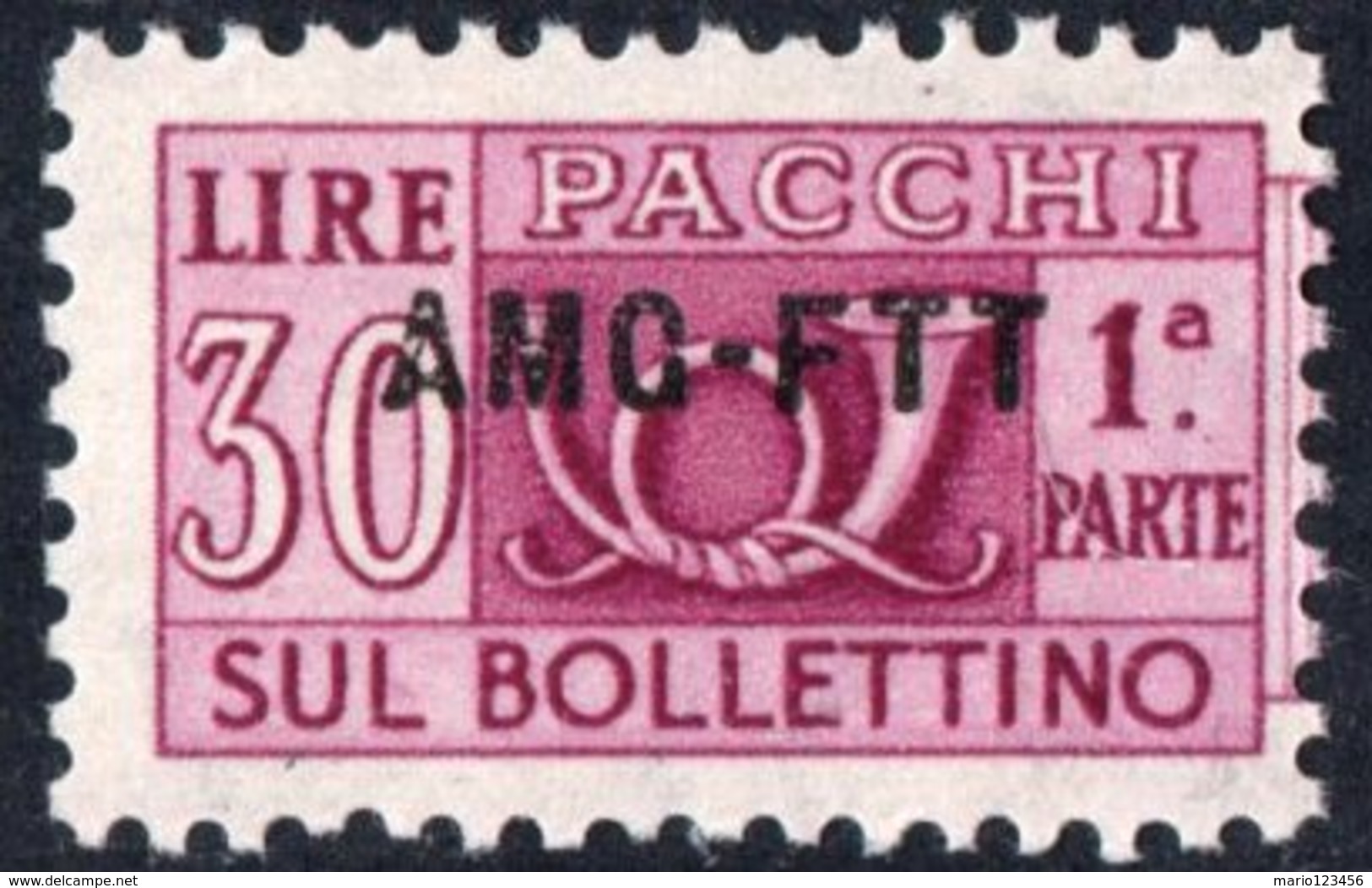 TRIESTE, ZONA A, ITALIA, ITALY, PACCHI POSTALI, PARCEL POST, 1952, FRANCOBOLLO NUOVO (MNH**) Michel PK20   Scott Q20 - Postal And Consigned Parcels