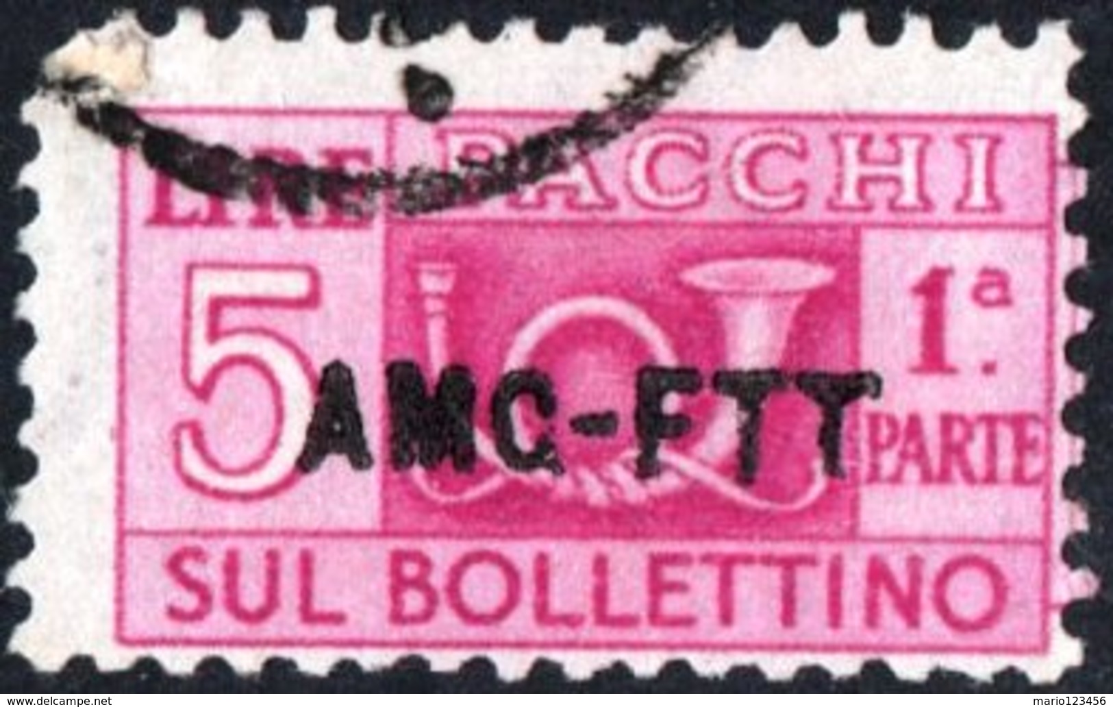 TRIESTE, ZONA A, ITALIA, ITALY, PACCHI POSTALI, PARCEL POST, 1949, FRANCOBOLLO USATO Michel PK17   Scott Q17 - Postpaketen/concessie