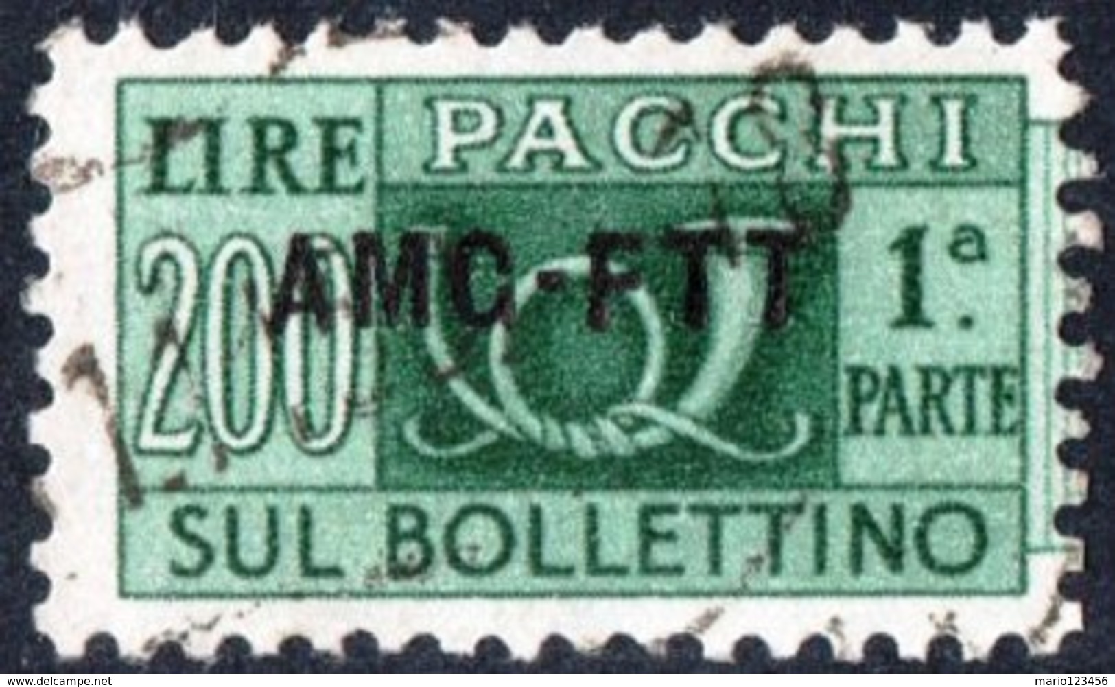 TRIESTE, ZONA A, ITALIA, ITALY, PACCHI POSTALI, PARCEL POST, 1949, FRANCOBOLLO USATO Michel PK23   Scott Q23 - Postal And Consigned Parcels