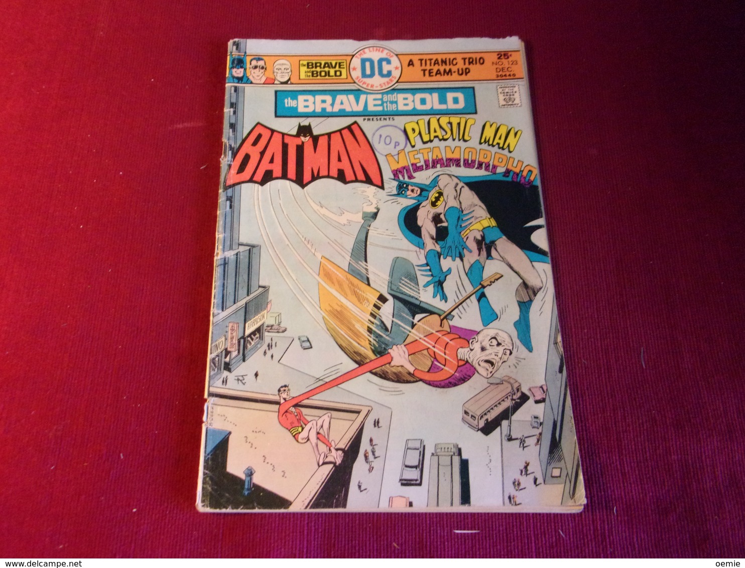 THE BRAVE AND THE BOLD  PRESENTS BATMAN  Plastic Man  Metamorpho  No 123 Dec - DC