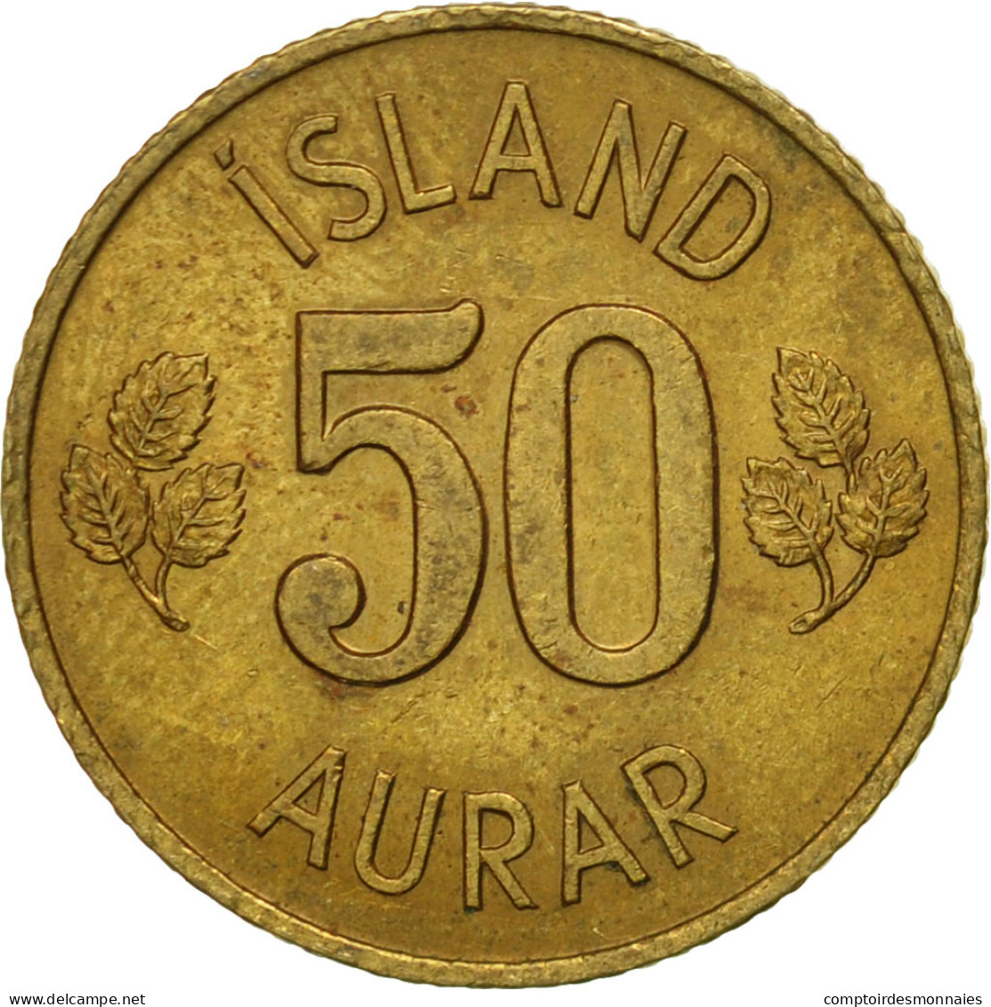 Monnaie, Iceland, 50 Aurar, 1969, TB+, Nickel-brass, KM:17 - IJsland