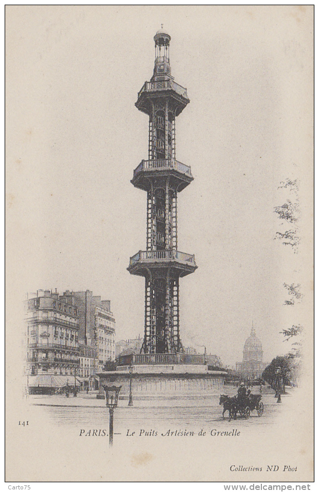 Bâtiments Et Architecture - Château D'eau - Puits Artésien De Grenelle Paris - Watertorens & Windturbines