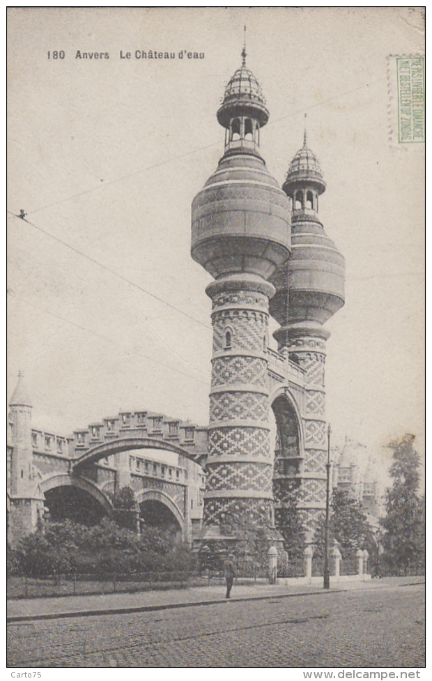 Bâtiments Et Architecture - Château D'eau - Anvers - 1911 - Water Towers & Wind Turbines