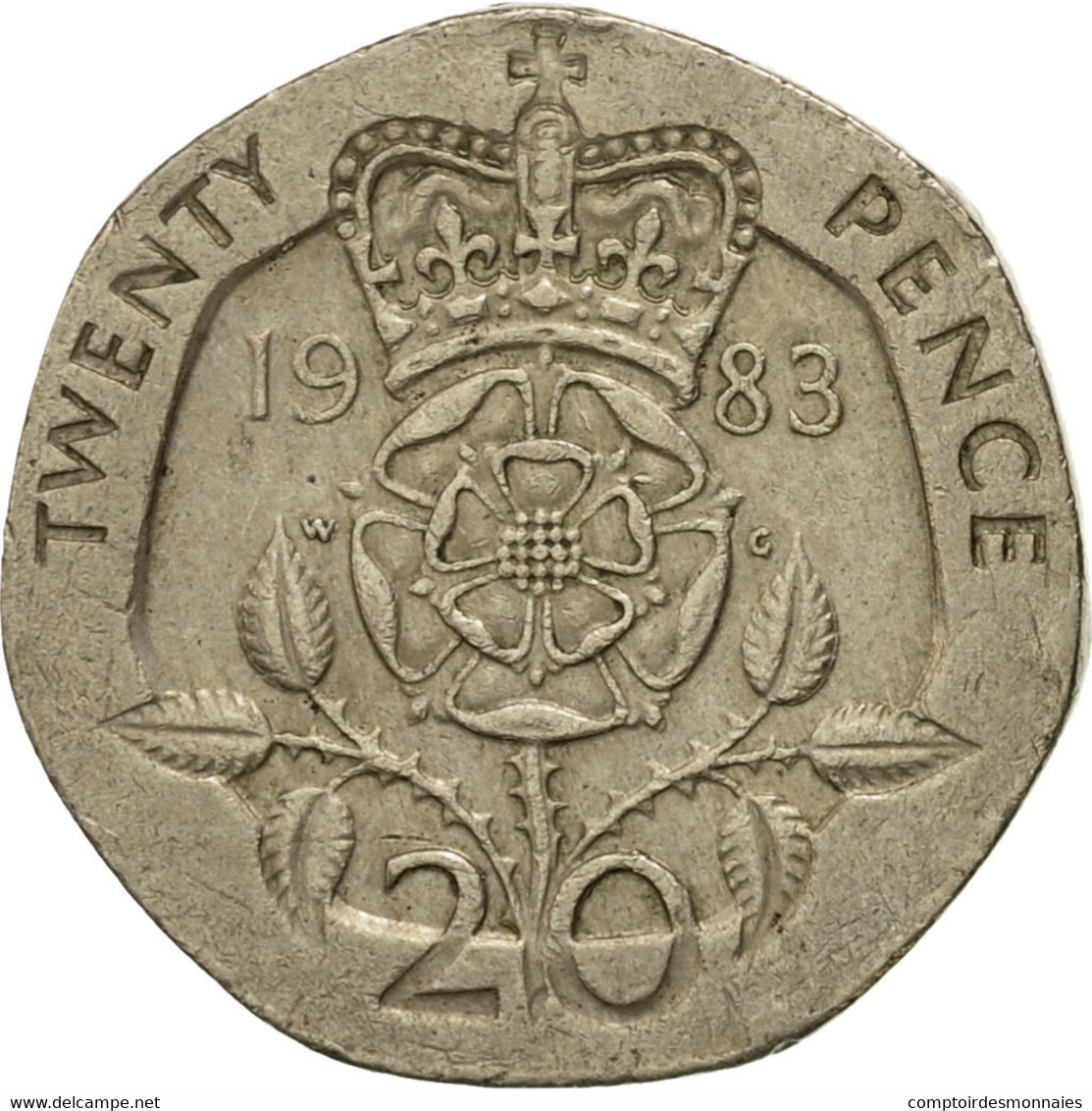 Monnaie, Grande-Bretagne, Elizabeth II, 20 Pence, 1983, TB+, Copper-nickel - 20 Pence