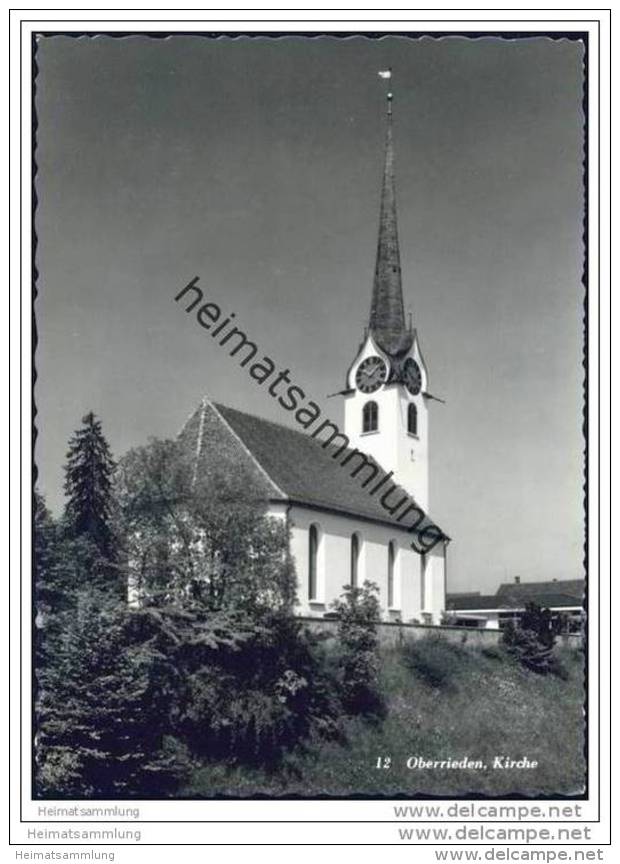 Oberrieden - Kirche - Foto-AK - Oberrieden