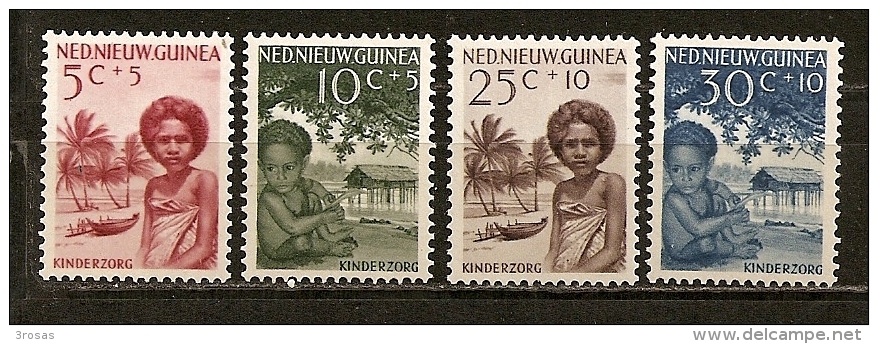 Nouvelle Guinee Neerlandaise Netherlands New Guinee 1957 Pour L'enfant Welfare Set Complete M * - Netherlands New Guinea