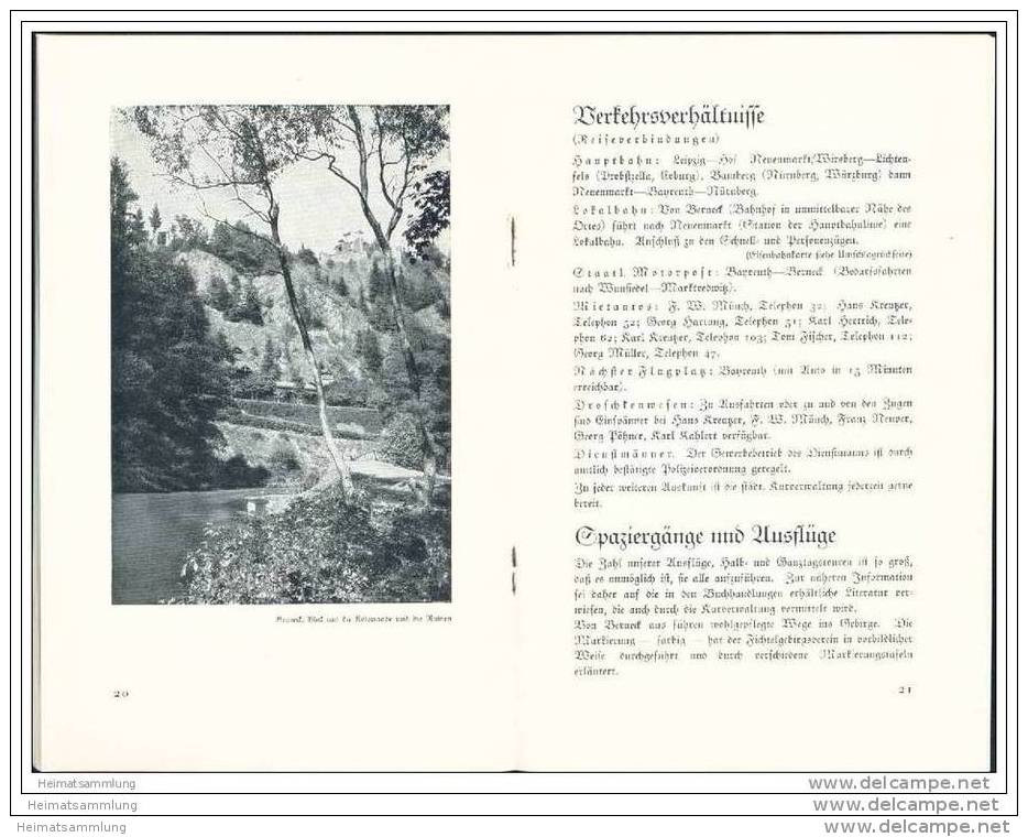 Berneck Im Fichtelgebirge 1932 - 40 Seiten Mit 28 Abbildungen - Bavière