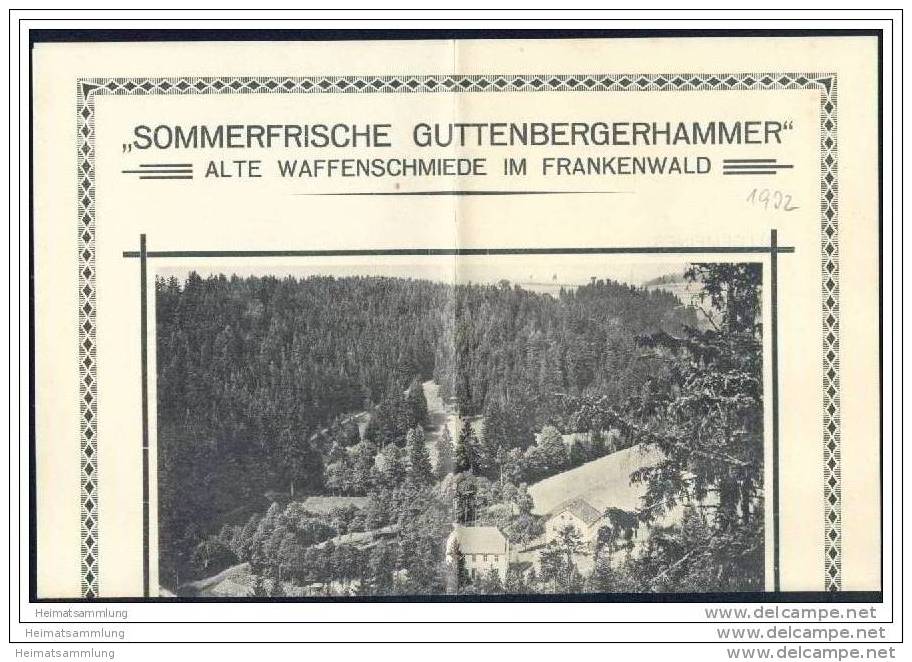 Guttenberg - Guttenbergerhammer 30er Jahre - DIN-A4 Blatt Mit 1 Abbildung - Bayern