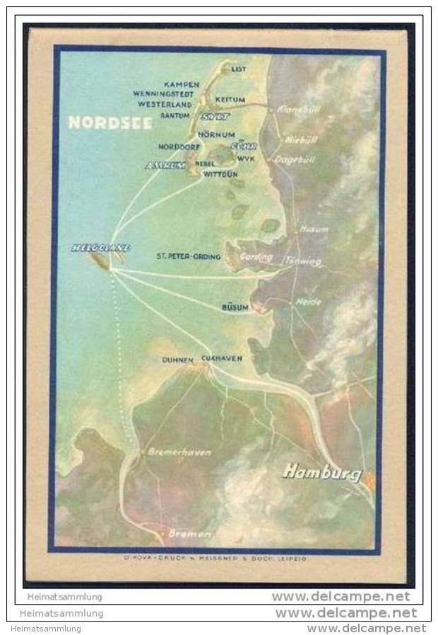 Nordsee - Dich Ruft Das Deutsche Meer 1932 - 32 Seiten Mit 16 Abbildungen U. A. Helgoland Turbinenschnelldampfer - Germany (general)