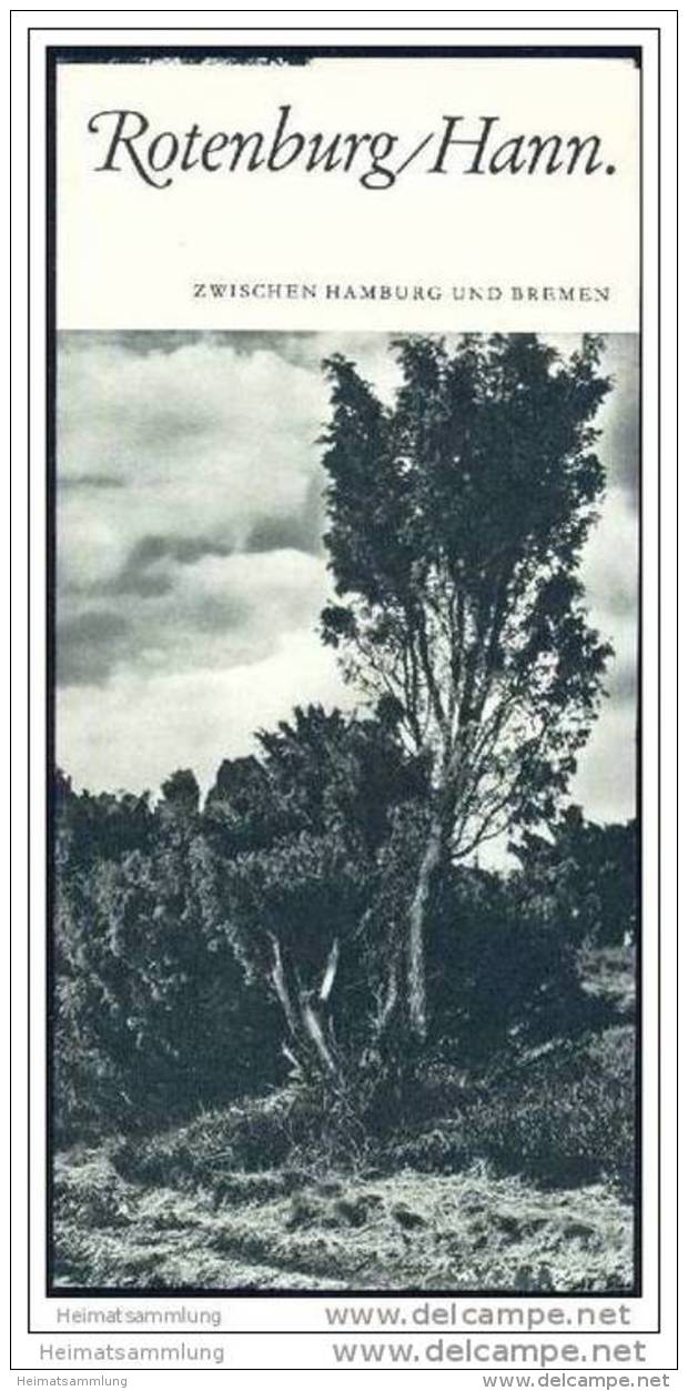 Rotenburg (Wümme) 50er Jahre - Faltblatt Mit 11 Abbildungen - Nedersaksen