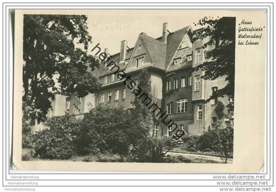 Wolterdorf - Haus Gottesfriede - Foto-AK - Woltersdorf