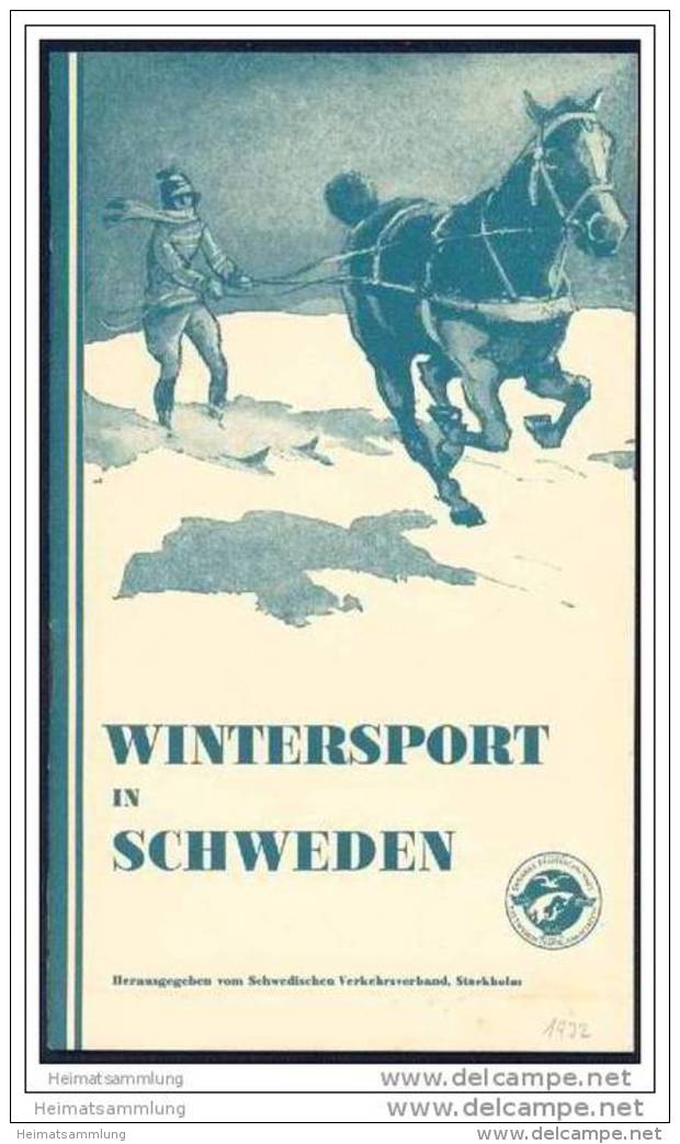 Wintersport In Schweden 1932 - 24 Seiten Mit 17 Abbildungen - Zweden