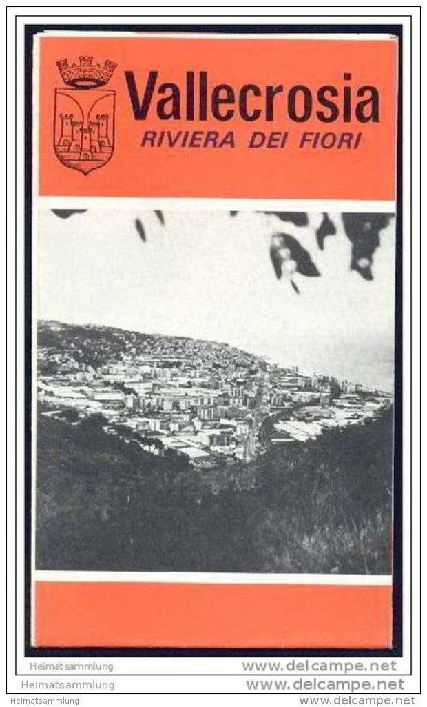 Vallecrosia 1976 - Faltblatt Mit 17 Abbildungen - Ortsplan - Italia