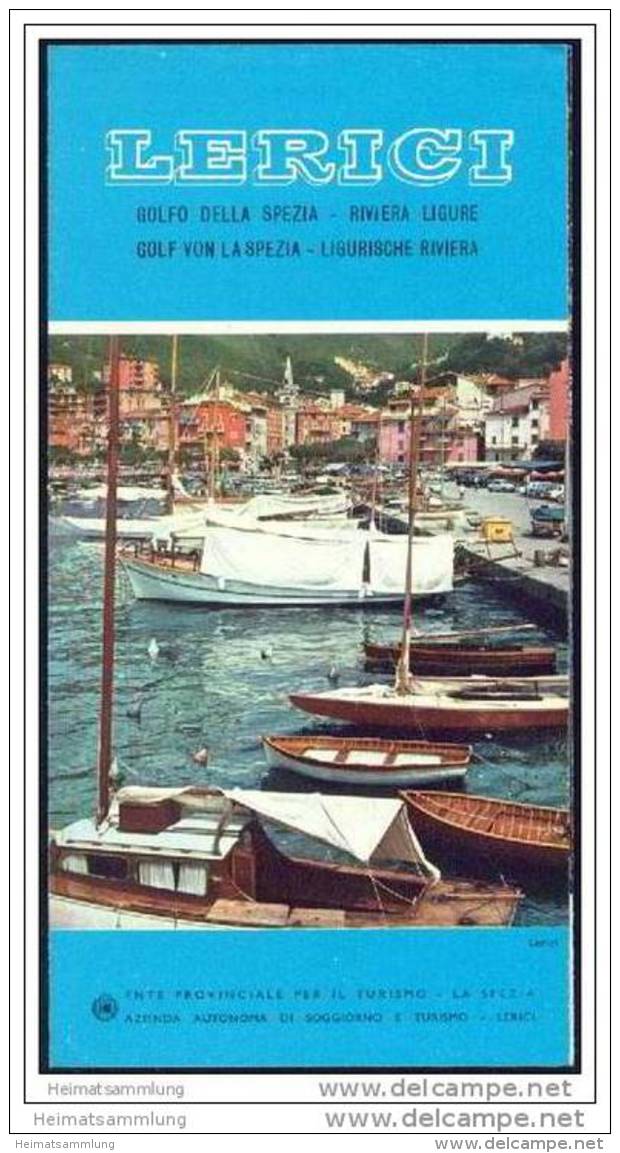 Lerici 60er Jahre - Faltblatt Mit 8 Abbildungen - Italien