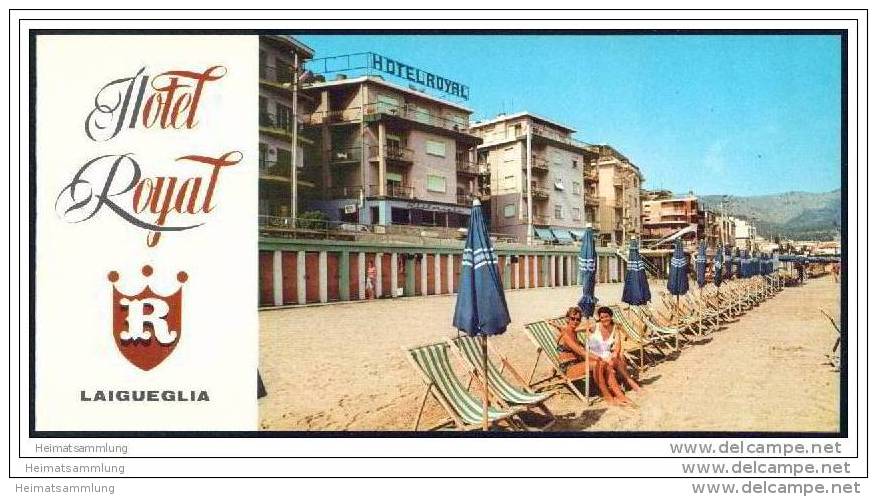 Laigueglia 70er Jahre - Hotel Royal - 8 Seiten Mit 9 Abbildungen - Italie