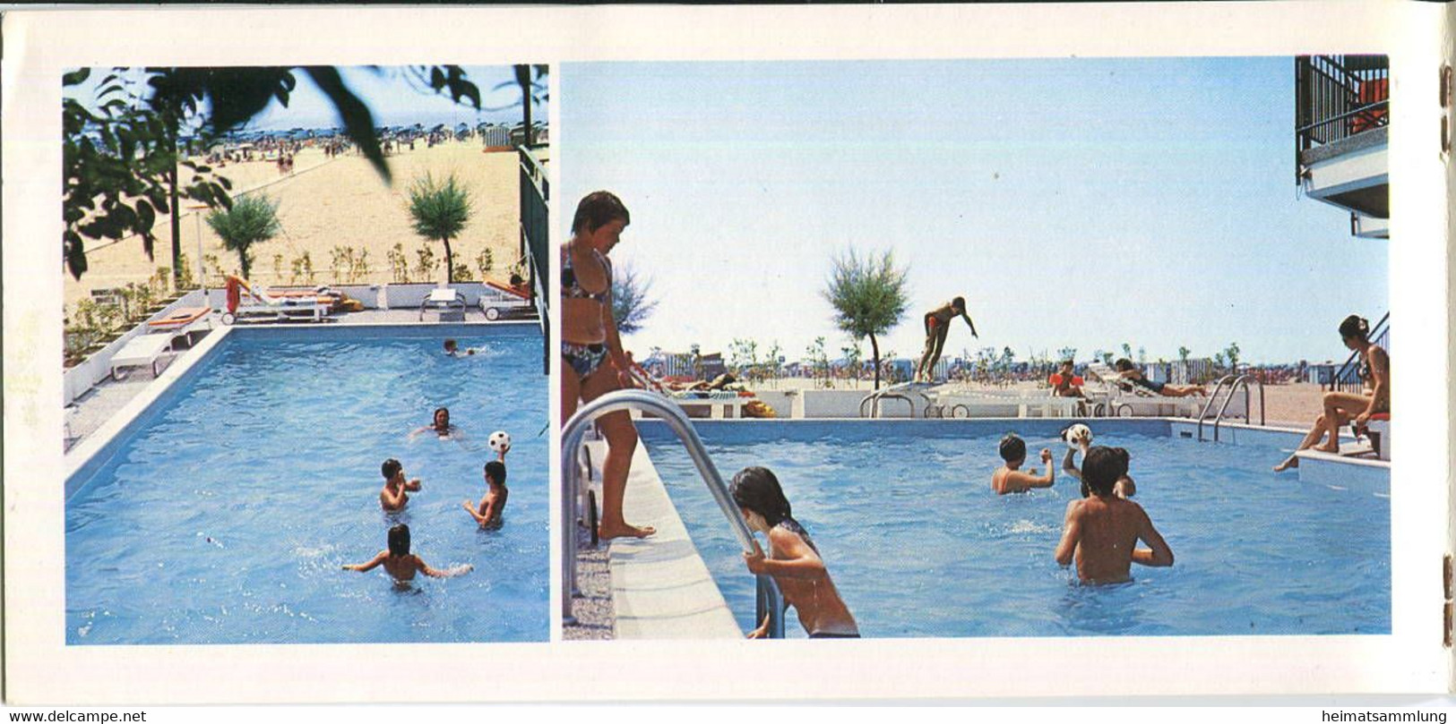 Italien - Bibione 70er Jahre - Hotel Palace - 12 Seiten Mit 16 Abbildungen - Dépliants Turistici