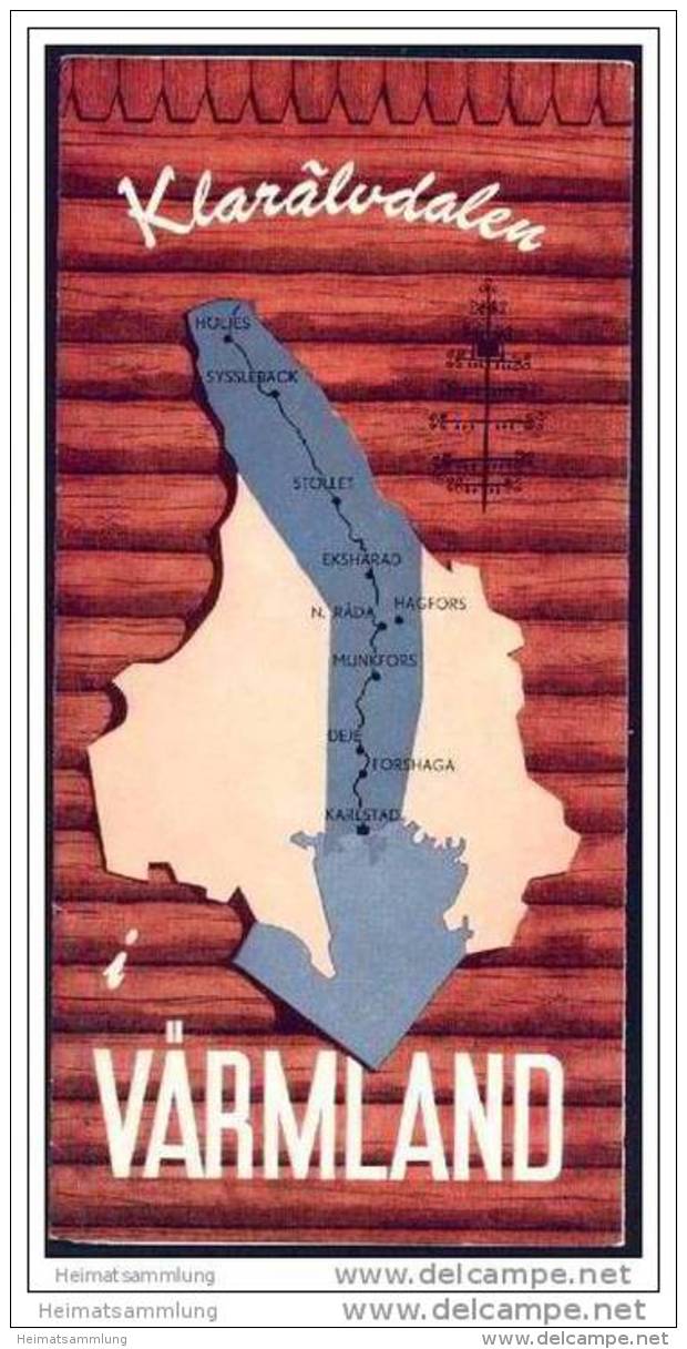 Schweden - Värmland 1964 - Faltblatt Mit 10 Abbildungen - Sweden