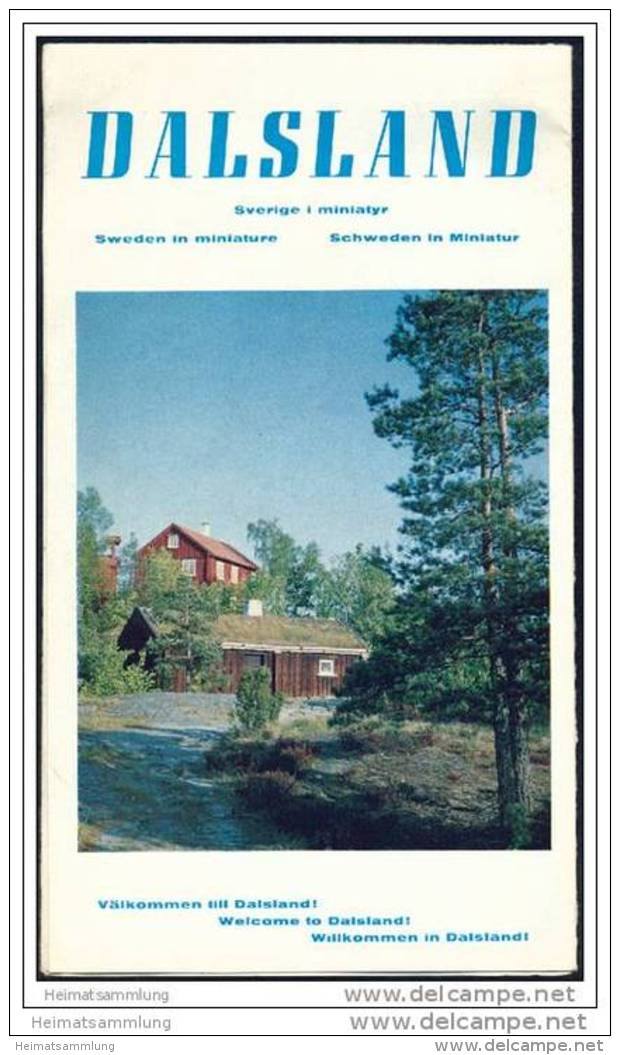 Schweden - Dalsland 60er Jahre - Faltblatt Mit 12 Abbildungen - Suecia