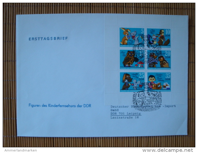 DDR, FDC, Ersttagsbrief Kleinbogen Mi-Nr. 1807/12 Figuren Des Kinderfernsehens Der DDR - Sonstige & Ohne Zuordnung