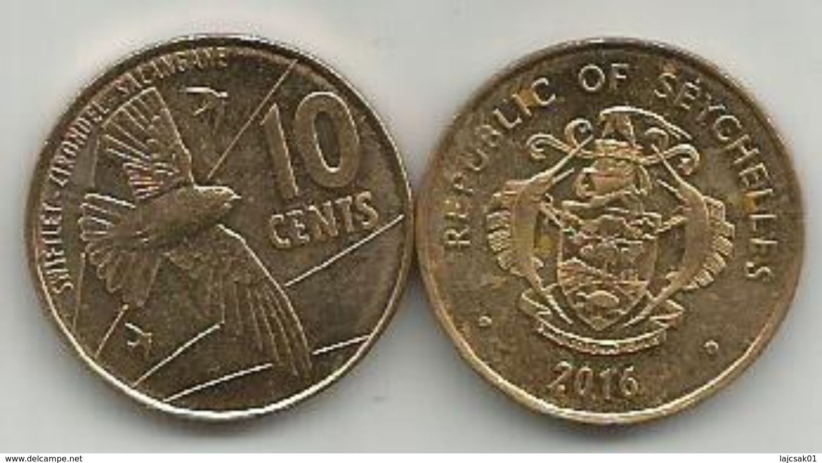 Seychelles 10 Cents  2016. - Seychelles