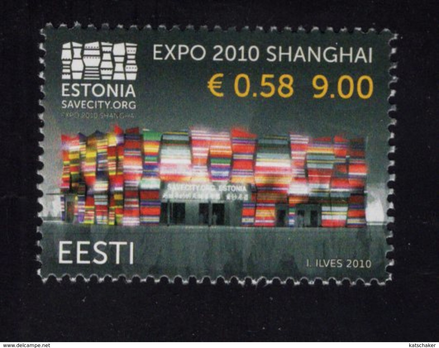 614176165 ESTLAND ESTONIA 2010 ** MNH  SCOTT 637 ESTIONA PAVILIION EXPO 2010 SHANGHAI - Estonie