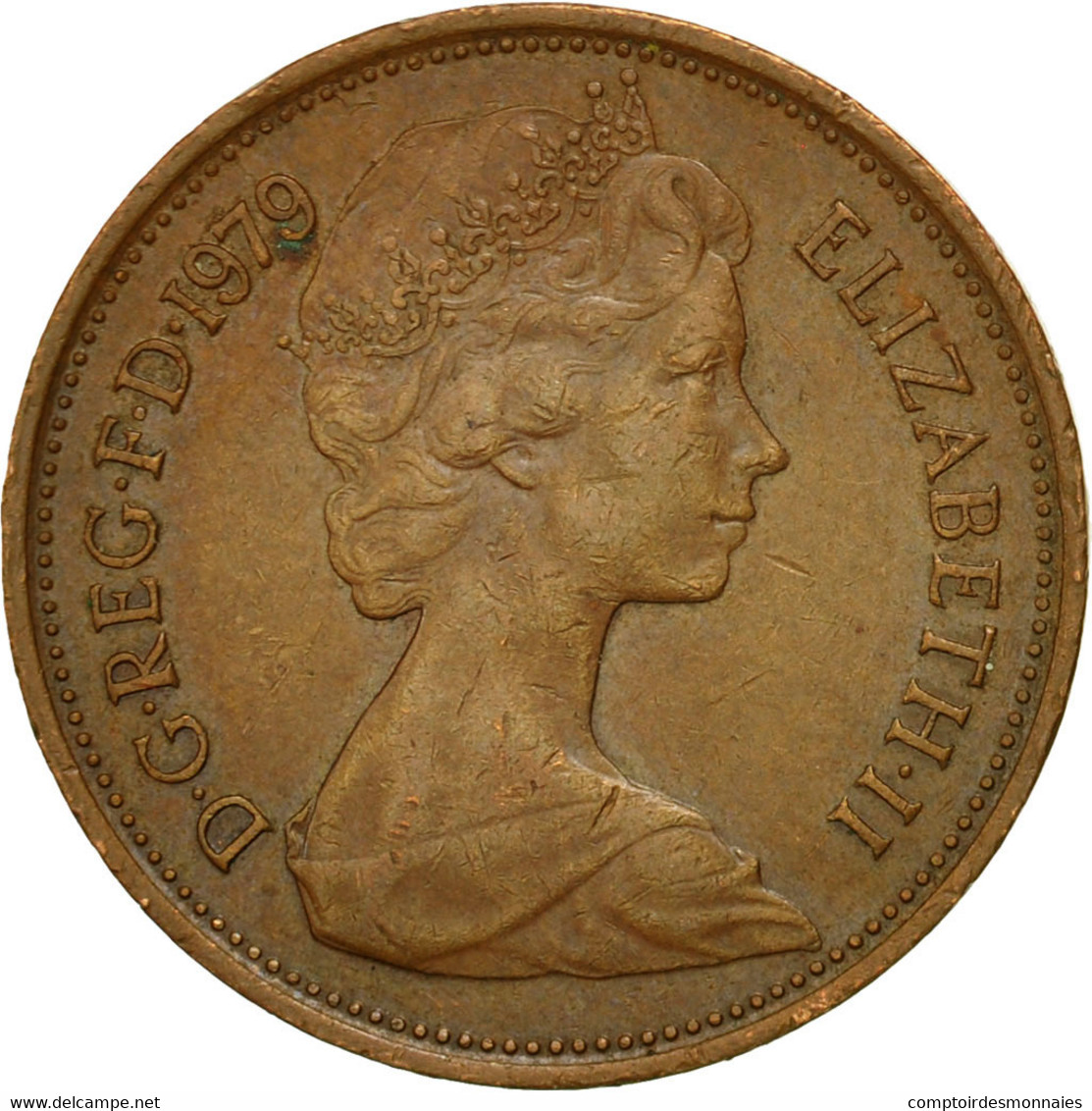 Monnaie, Grande-Bretagne, Elizabeth II, 2 New Pence, 1979, TB+, Bronze, KM:916 - 2 Pence & 2 New Pence