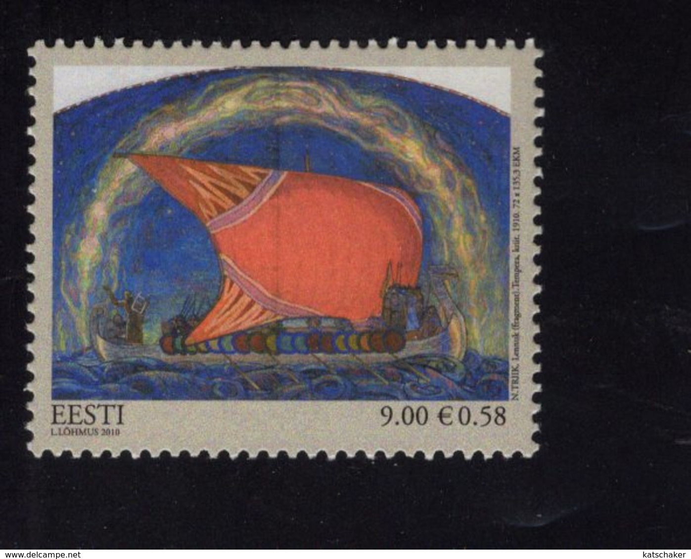 614180953 ESTLAND ESTONIA 2010 ** MNH  SCOTT 654 LENNUK BY NIKOLAI TRIIK - Estonie