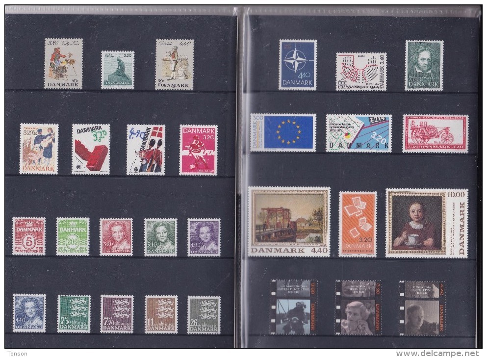 Denmark, 1989 Yearset, Mint In Folder, 5 Scans. - Años Completos