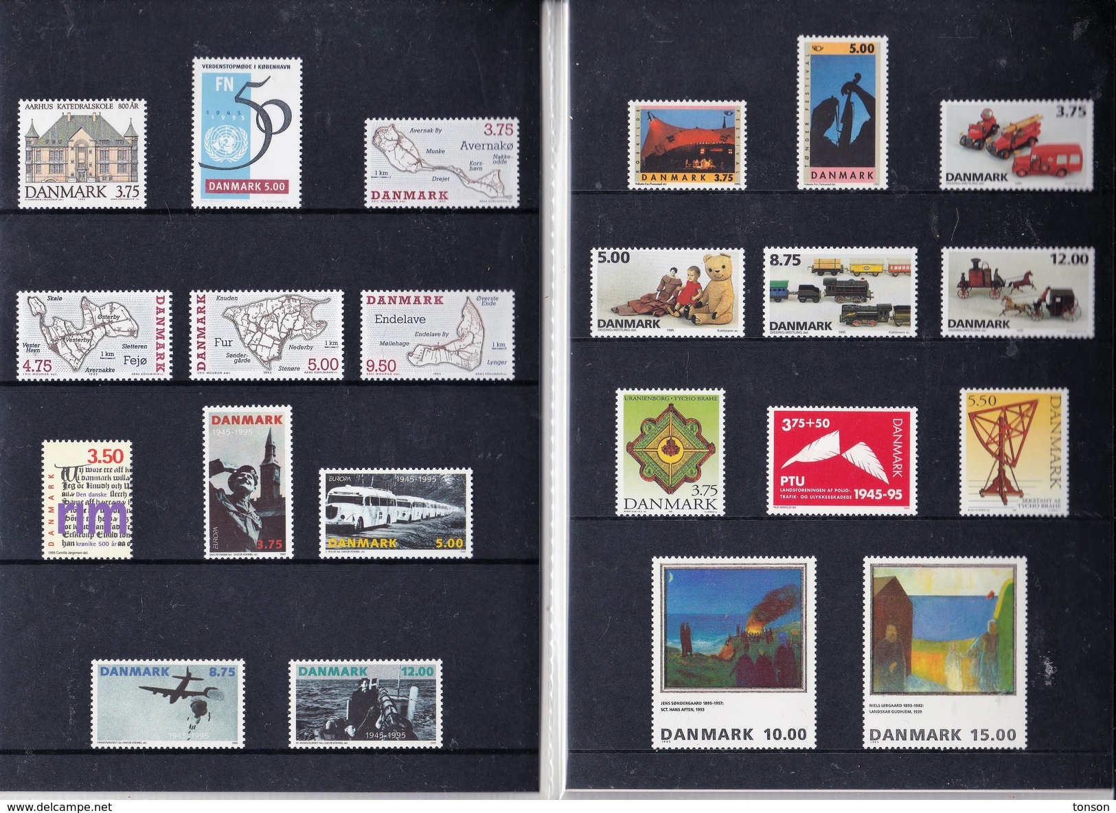 Denmark, 1995 Yearset, Mint In Folder, 2 Scans. - Años Completos