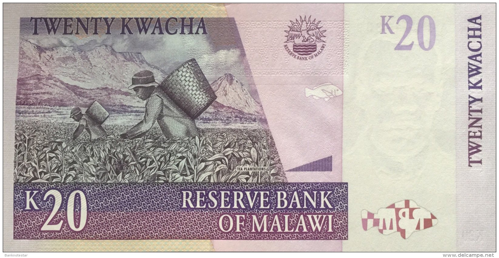 Malawi 20 Kwacha, P-38b (1.7.1997) - UNC - Malawi