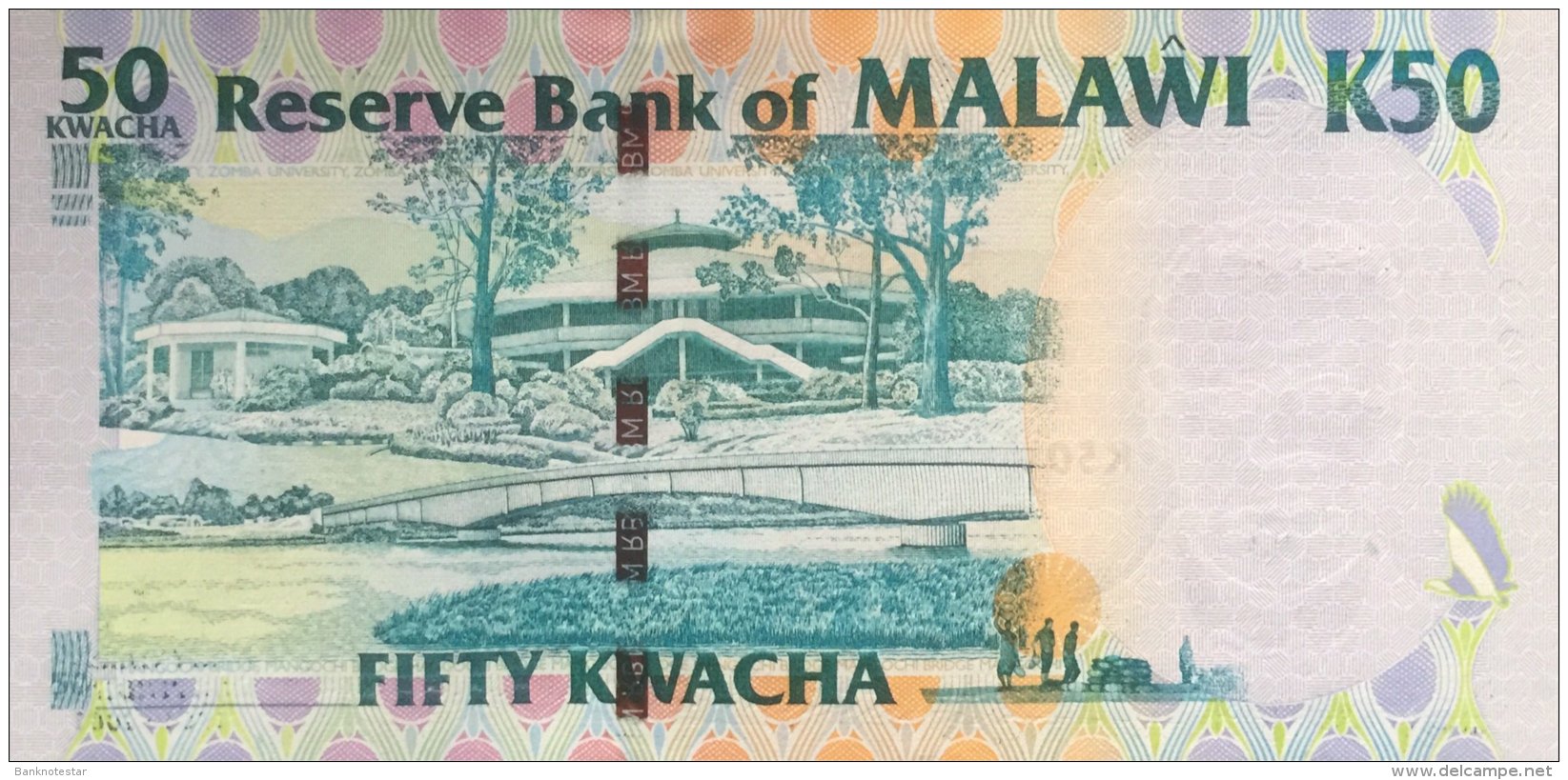 Malawi 50 Kwacha, P-49 (6.7.2004) - Indipendence Banknote - UNC - Malawi