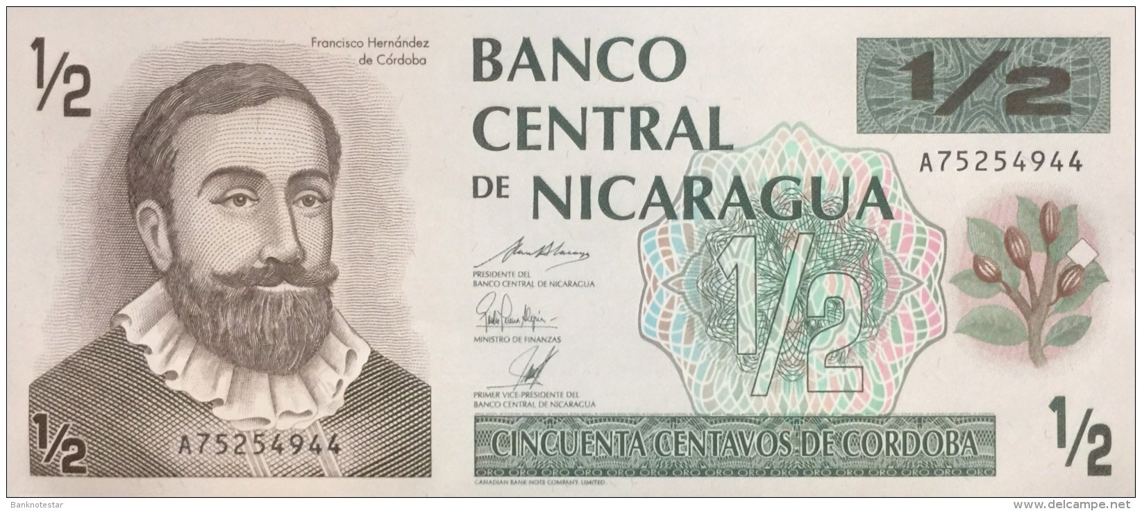 Nicaragua 1/2 Cordoba, P-172 (1992) - UNC - Nicaragua