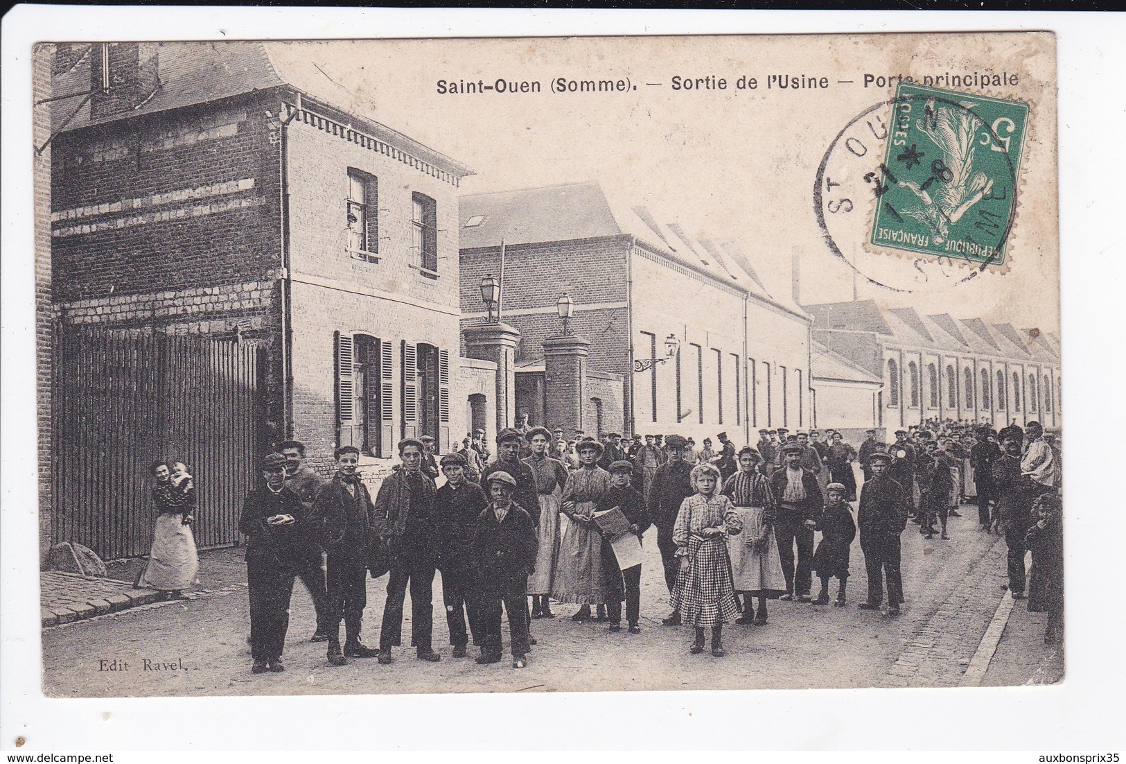 SAINT OUEN - SORTIE DE L'USINE - PORTE PRINCIPALE - 80 - Saint Ouen