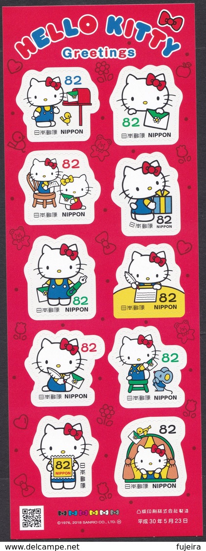 (ja1109) Japan 2018 Greetings Hello Kitty 82y MNH - Nuevos