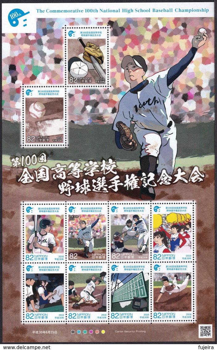 (ja1135) Japan 2018 National High School Baseball Championship MNH - Neufs