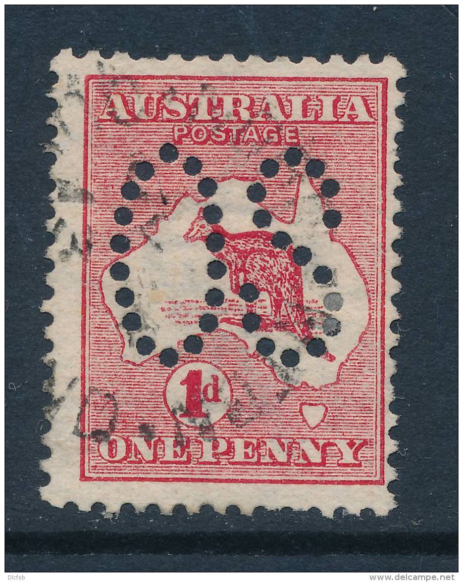 AUSTRALIA, 1913 OFFICIAL   1d (die II) (1st Wmk, Broad Crown A) VFU, Cat &pound;15 (N) - Service