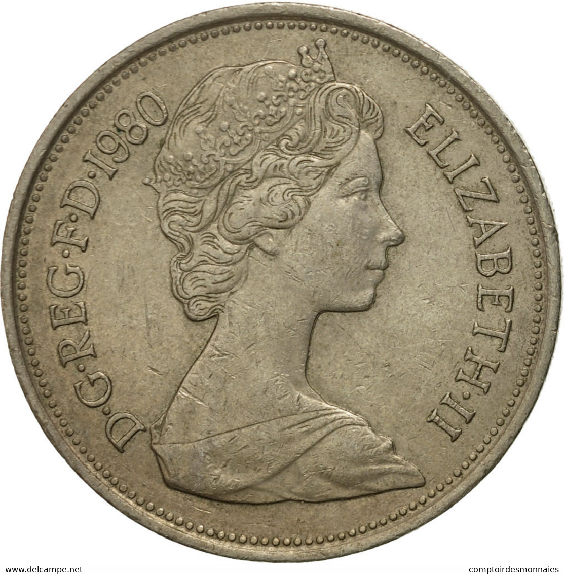 Monnaie, Grande-Bretagne, Elizabeth II, 10 New Pence, 1980, TB+, Copper-nickel - 10 Pence & 10 New Pence