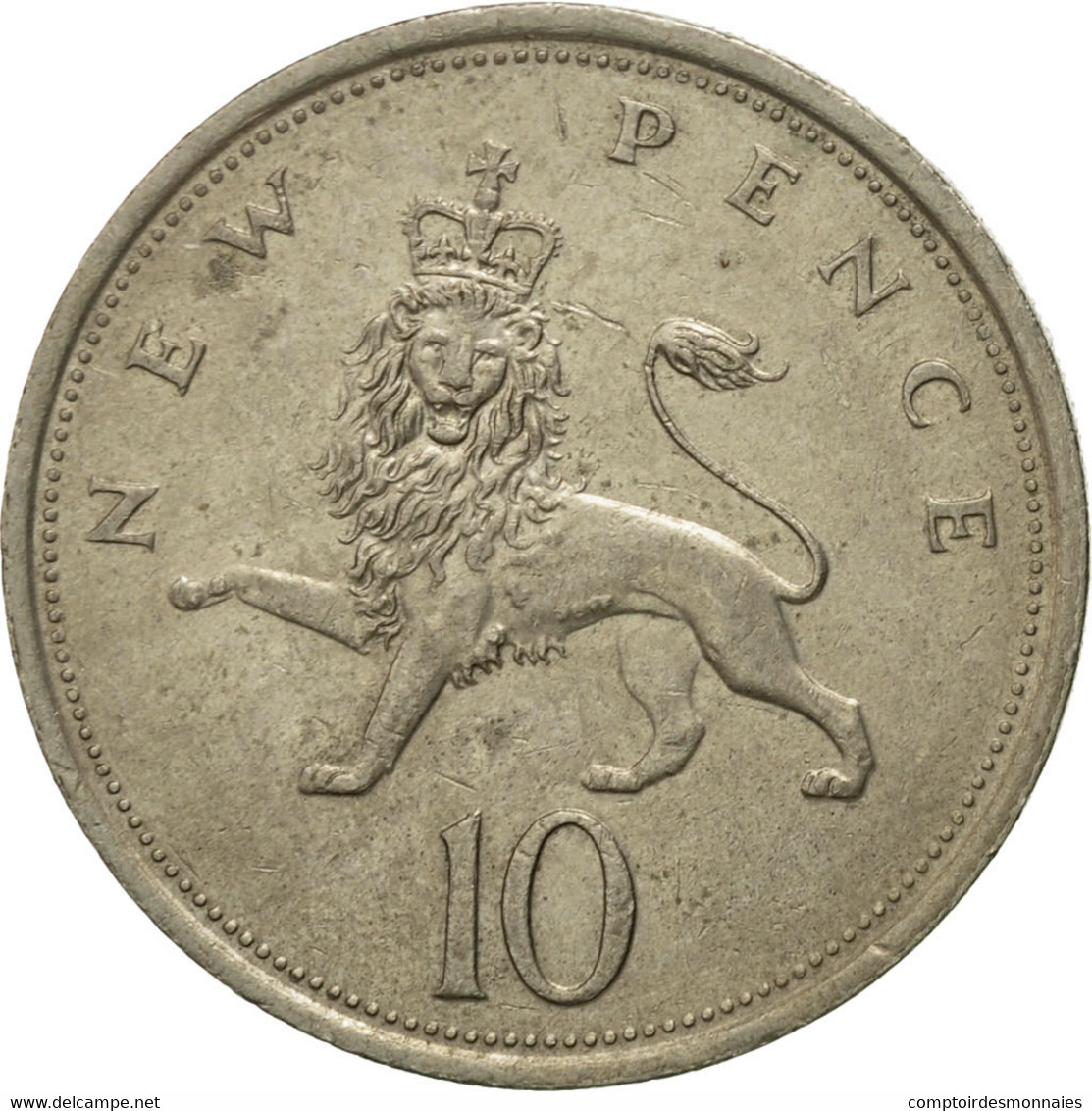 Monnaie, Grande-Bretagne, Elizabeth II, 10 New Pence, 1980, TB+, Copper-nickel - 10 Pence & 10 New Pence