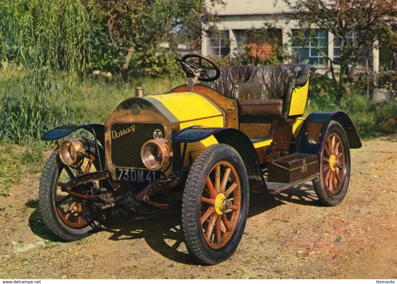 Darracq Voiturette  - 1906  -  Publicité Trophirès   -  Carte Postale - Turismo