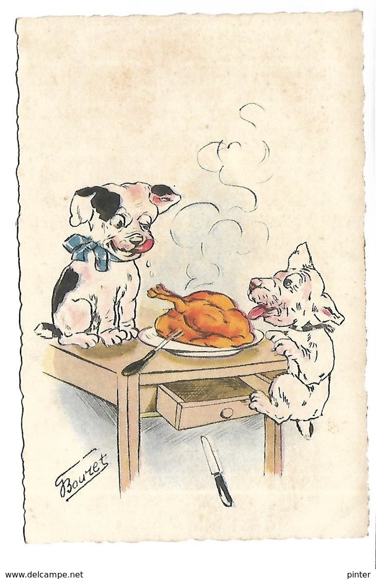 CHIENS - Illustrateur BOURET - 1972 - Chiens