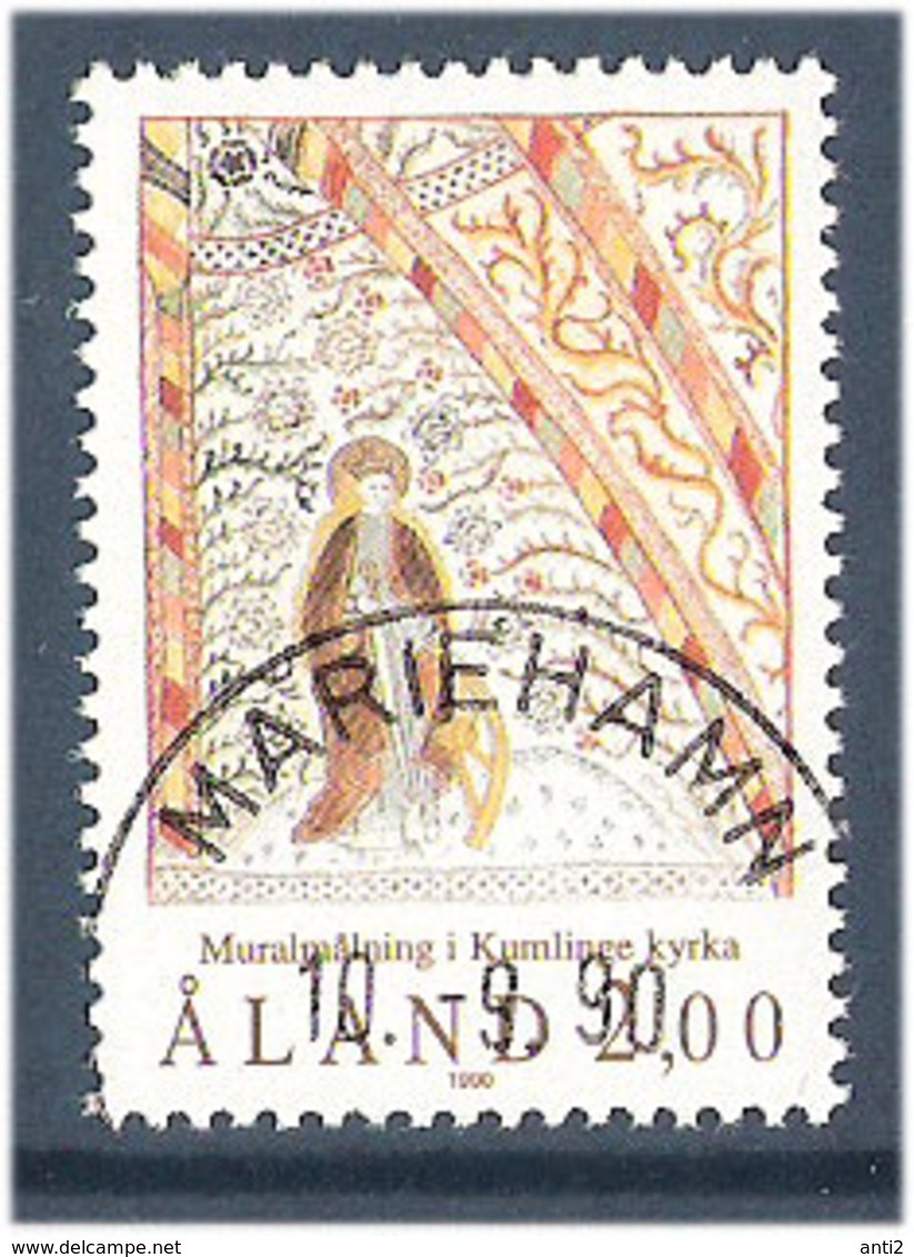 Aland Åland 1990 Fresco From The Church Of Kumlinge, Mi 42, Cancelled(o) - Aland