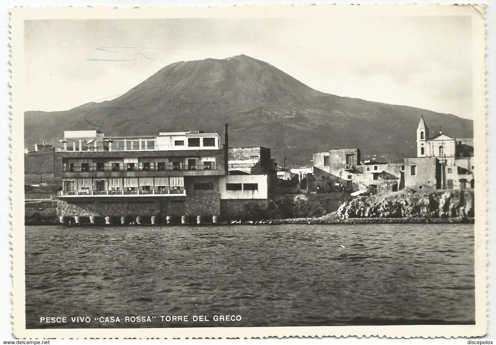 X3642 Torre Del Greco (Napoli) - Pesce Vivo Casa Rossa - Panorama / Non Viaggiata - Torre Del Greco